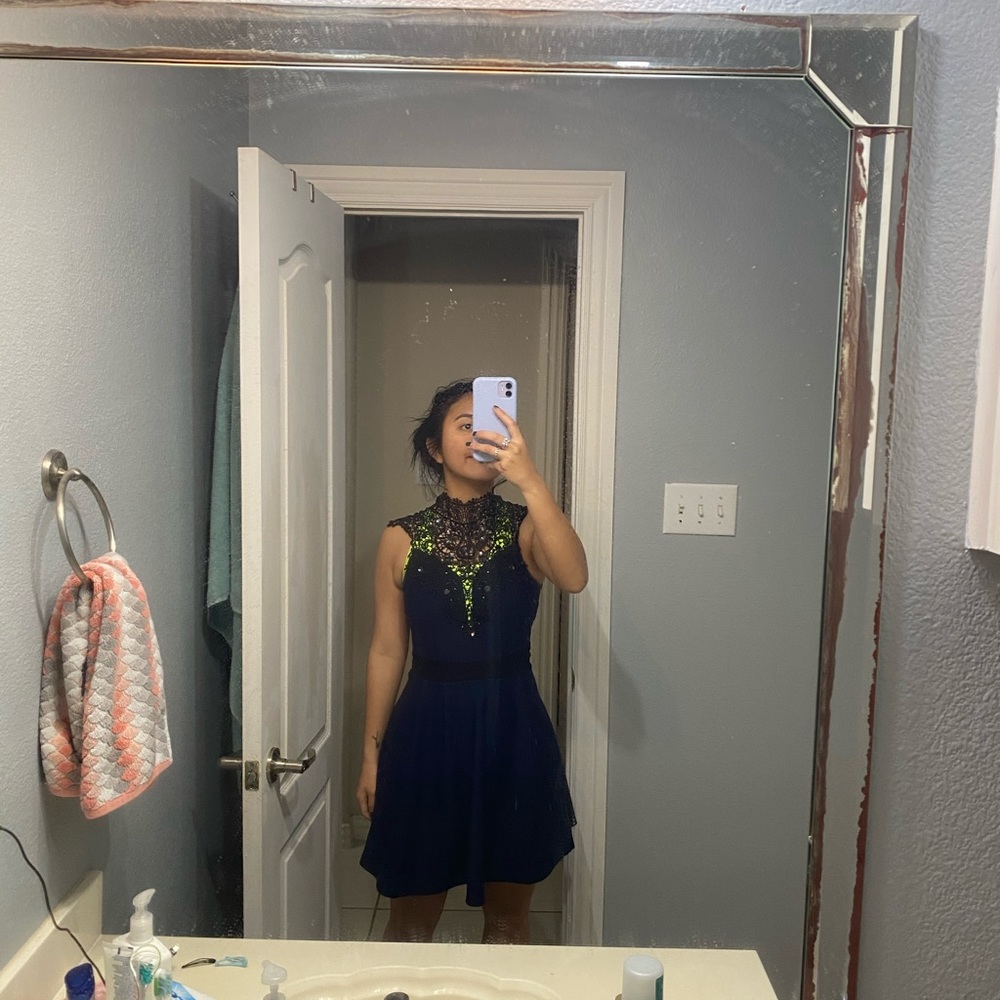 Navy blue dress